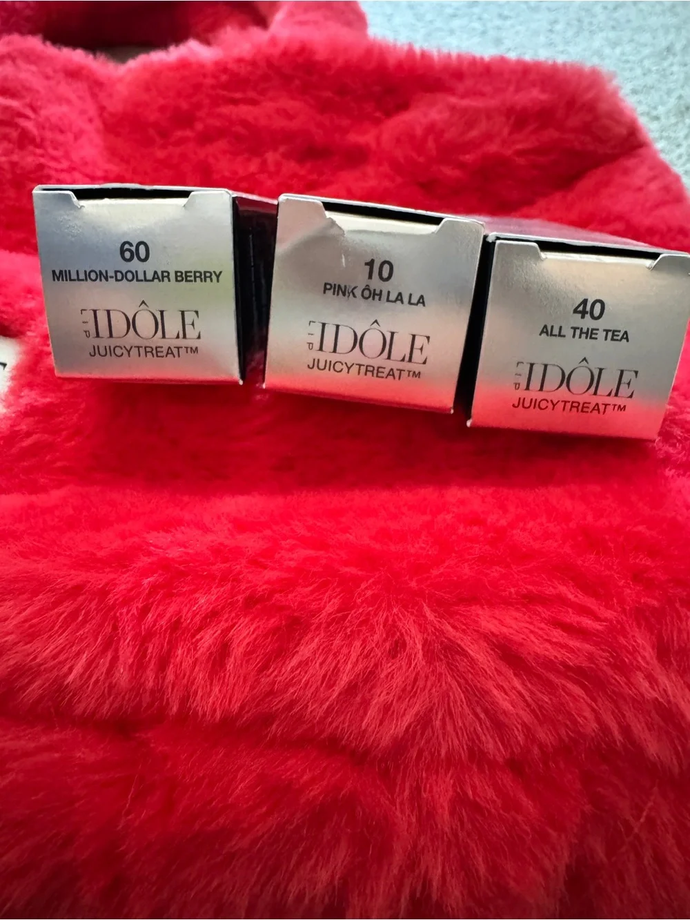 Lancôme 3 Lip Idole JuicyTreat Hydrating Lip Glosses + limited edition bag  NEW!